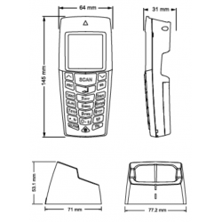 Trådløs - håndholdt - stregkodelæser - RS232