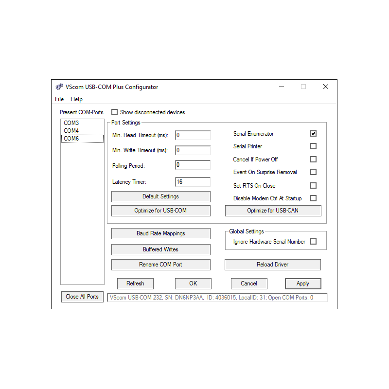 USB-4COM Plus ISO, RS232 via USB, RS422 via USB, RS485 via USB, Serial via USB