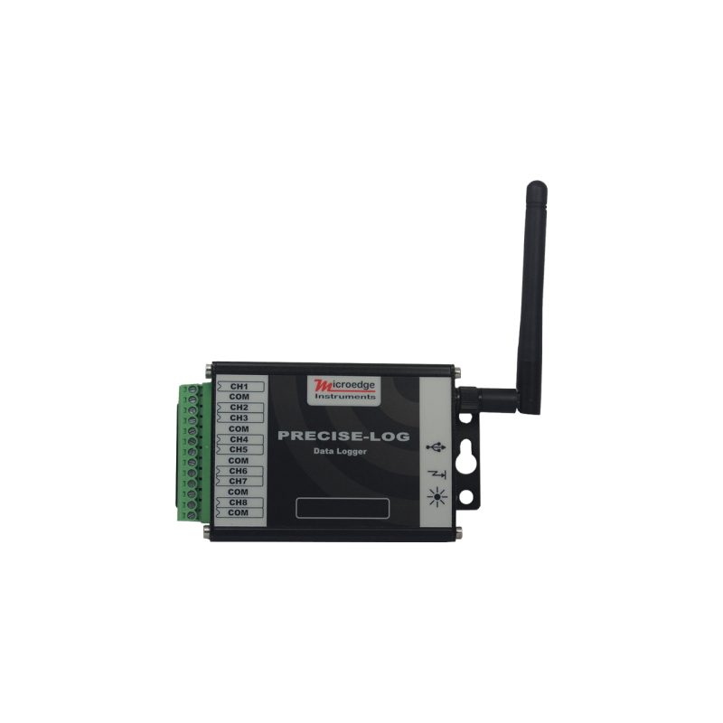 8 kanal 4-20mA strøm-datalogger til Wifi, hastighed 20ms til 12 timer, 16bit opløsning