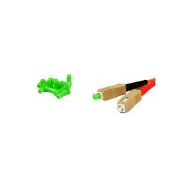 Dust cap for SC fiber connector for cable