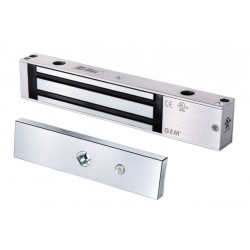 Electronic door magnet, holding force 272 kg, 12 / 24VDC with automatic change-over