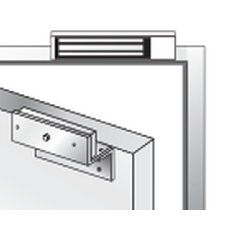 Mounting brackets for DOOR-MAGNET-LOCK for inward door