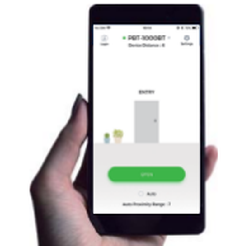 Adgangssystem med Bluetooth til elektronisk dørlås med knap til forespørgsel. 1000 brugere