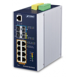 8 port 10/100 / 1000Mbit RJ45, PoE ++ 2 port 100 / 1000Mbit and 2 port 10Gbit SFP slot, Managed