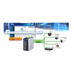 8 ports 10/100/1000Mbit RJ45, PoE++ 2 port 100/1000Mbit og 2 port 10Gbit SFP slot, Managed