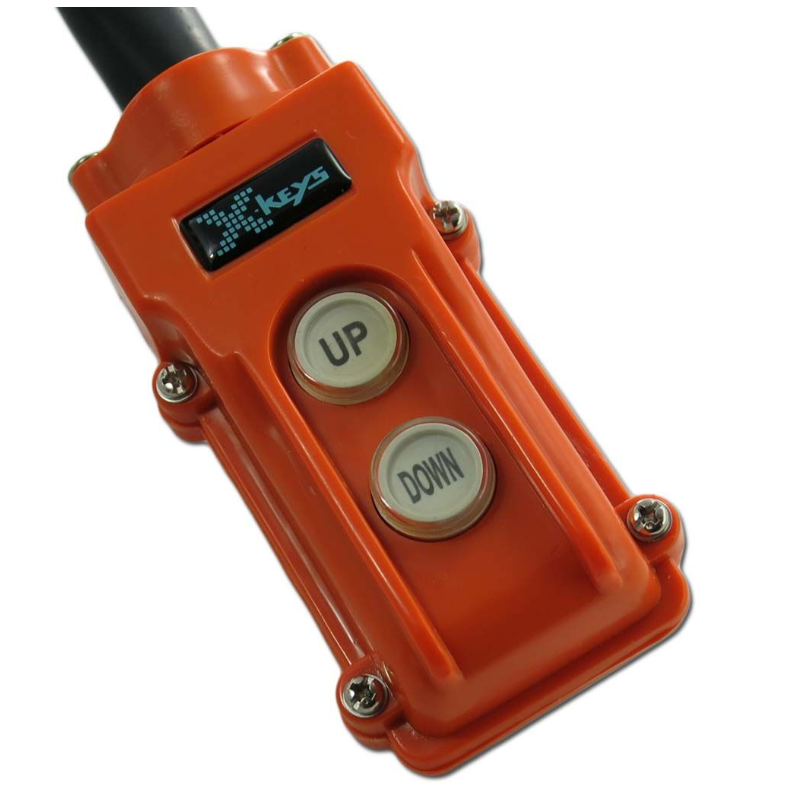 X-KEYS IP65 Robust Industri 2-knap kontakt til barsk miljø, olie- og kemikalie resistent