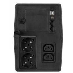 1000VA/600W UPS, nødstrømforsyning, inkl. 2 batteri, line-interaktiv