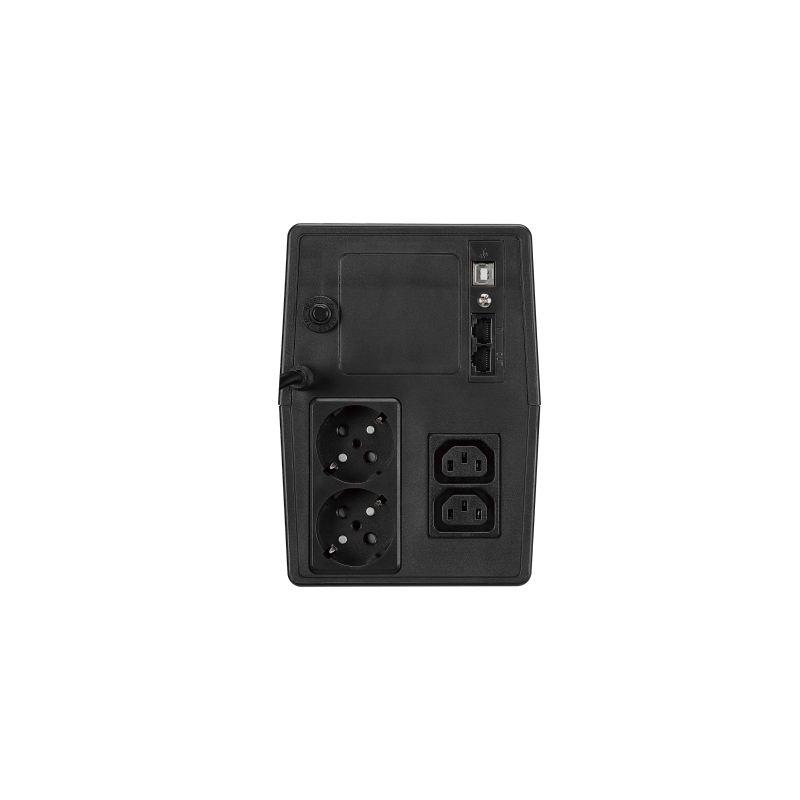 1000VA/600W UPS, nødstrømforsyning, inkl. 2 batteri, line-interaktiv