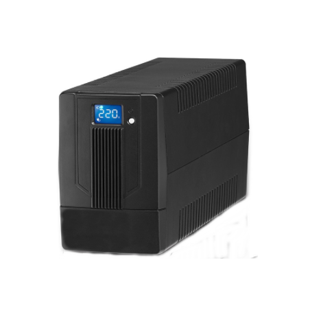 2000VA/1200W UPS nødstrømsforsyning med LCD touch display. 2 batteri.