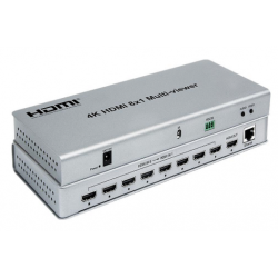 4K HDMI 8X1 Multi viewer with eight pictures, single pictures, PIP