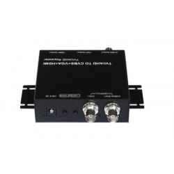 AHD, TVI, CVI video converter to Composite CVBS, HDMI, VGA with loop out for video surveillance