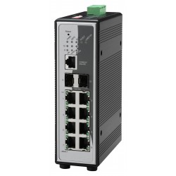 8 port DNV GL marine approved switch 8 x 10 / 100Mbit. Fiber 2 x 100 / 1000Mbit SFP
