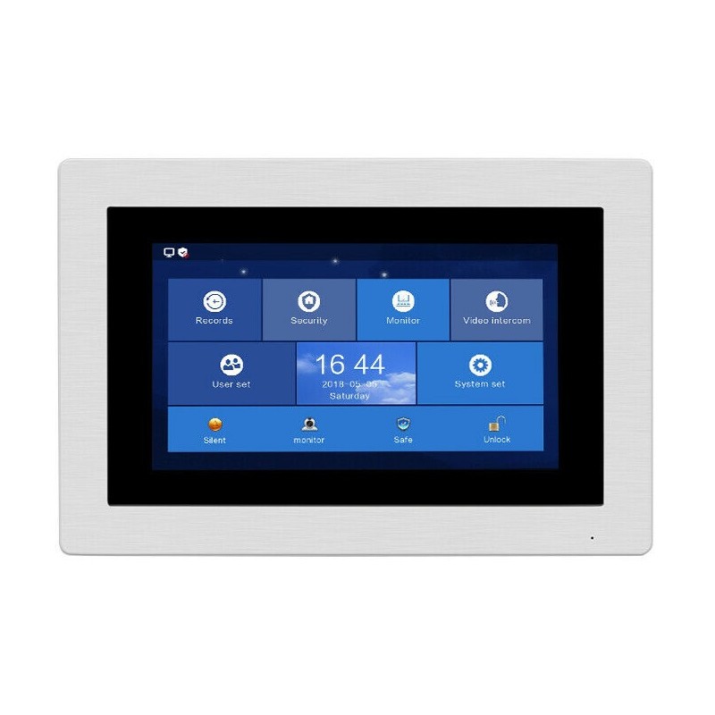 Dørtelefon med kamera og 4 touch monitorer til lejligheder