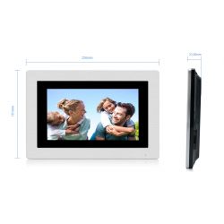 Dørtelefon med kamera og 4 touch monitorer til lejligheder