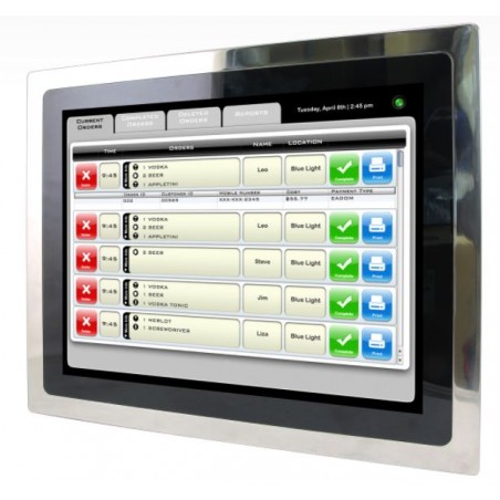 Blæserløs Touch Panel PC - 15 Apollo Lake, IP65/IPX9K Chassis