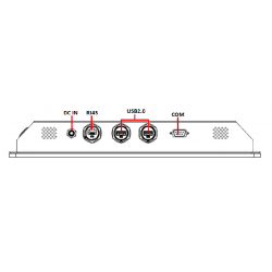 Blæserløs Touch Panel PC - 15 Apollo Lake, IP65/IPX9K Chassis