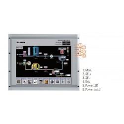 19" tommer - PANEL monitor med IP65 tæt front Skærm - Touch - HDMI - VGA - USB - RS232