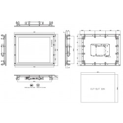 19 "inch - Monitor - Monitor - Touch - HDMI - VGA - USB - RS232