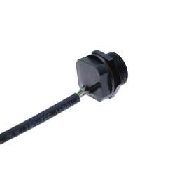 Vandtæt RJ45 chassis-stik, 21 mm gevind - til udendørsbrug