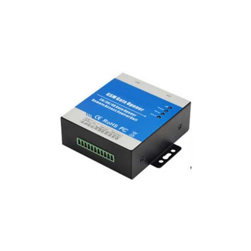 Adgangsstyring via mobiltelefon. GSM/LTE  1 relæudgang 2 digitale indgange med plads til 999 brugere