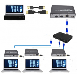 150m HDMI Receiver KVM Extender 1080p, USB over RJ45 Cat6 or IP. Extra receiver for BOOST HDMI150-D-LO