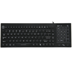 Vandtæt silikone tastatur IP68 - Tåler sprit