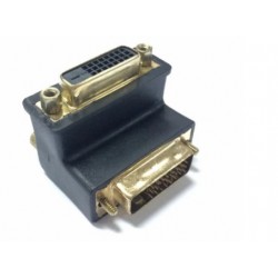 DVI-adapter han-hun DVI-D 90° vinkeladapter