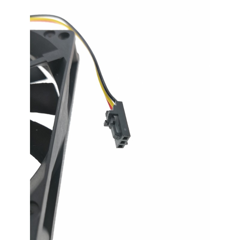 12VDC blæser 80 x 80 x 15 mm, 3-pin (+12V, GND, tachometer),