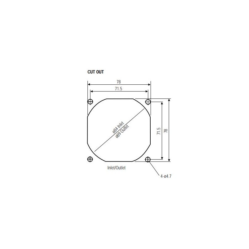 12VDC blæser 80 x 80 x 15 mm, 3-pin (+12V, GND, tachometer),