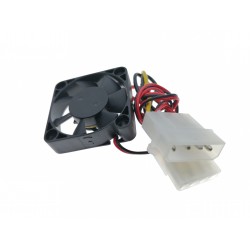 Kompakt 12VDC 40x40x10mm blæser - 6000RPM, lydløs 25dB