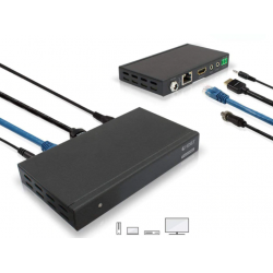 4K HDMI Extender over CAT 5e/6a. Op til 120 meter, 4K@60 Hz. Med PoC