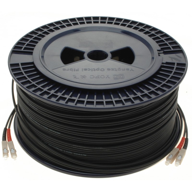 Armeret fiberkabel 150m, Multi Mode, SC-SC, OM3