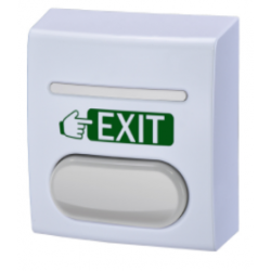 EXIT kontakt i kraftig plasthus med bryde og slutte kontakt. Stålplade til montering på emne