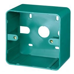Plast hus til EXIT-knapper, 85 x 85 x 48 mm. Bagstykke til EXIT knap
