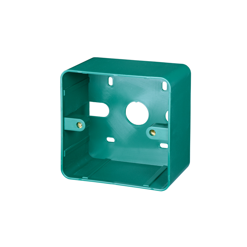 Plast hus til EXIT-knapper, 85 x 85 x 48 mm. Bagstykke til EXIT knap