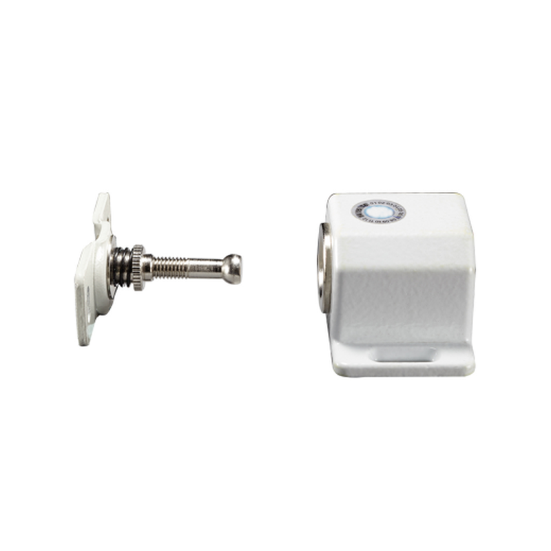 Electronic lock for mounting on cabinets and doors. Holding power of 150kg. Locked with excitement.