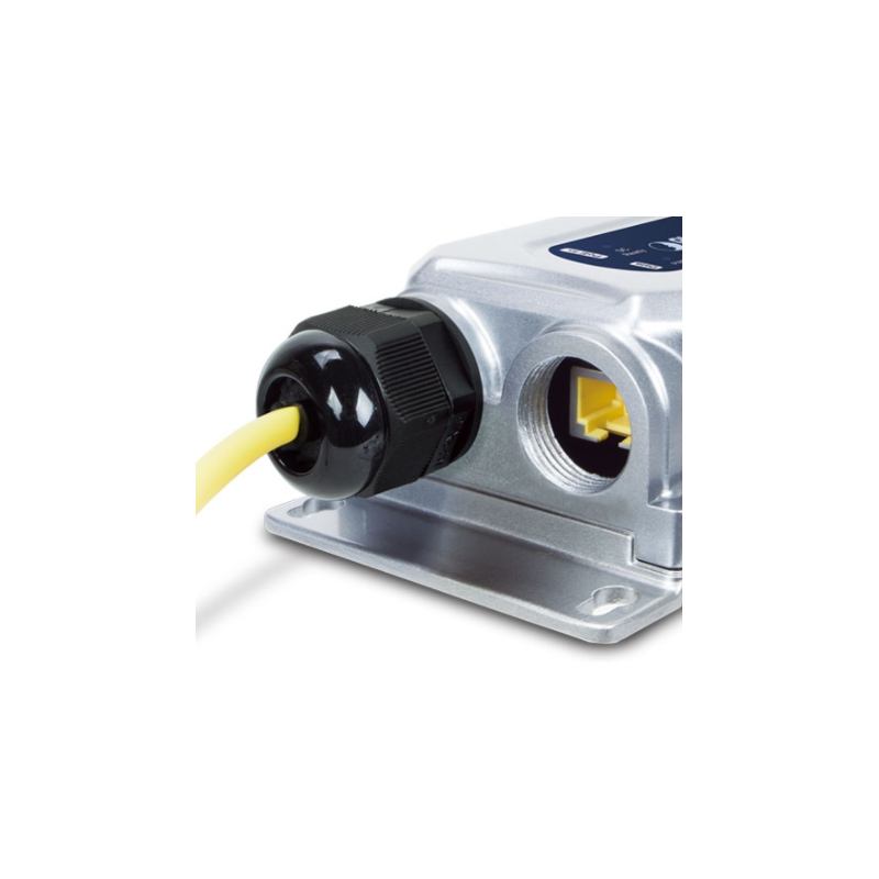 IP67 PoE Injector, 30 Watt Poe + Gigabit, End-Spam, Supply voltage 24 - 56VDC