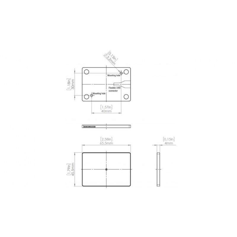 TWN4 SLIM Lille, kompakt RFID-læser, til flad montering, Mifare og 125kHz EM