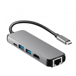 USB-C 3.1 Gen 2 docking HUB med HDMI og Ethernet