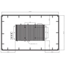 Panel PC 21.5" wide screen med multi touchI3, I5, i7 mulighed