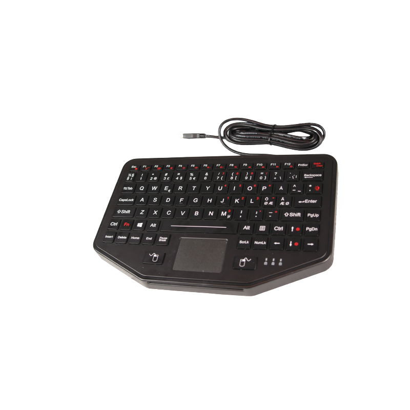 IP66 Waterproof industrial keyboard with TouchPad