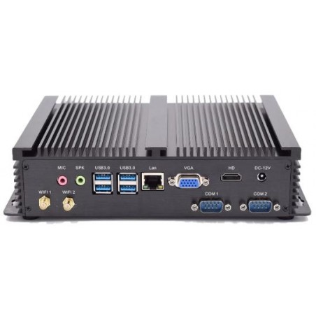 Blæserløs Embedded PC i7 8th Gen-processor med 12VDC-forsyning