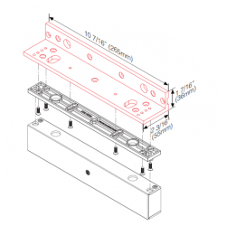 Angle bracket for door magnet DOOR-MAGNET-LOCK If to be mounted on outward door