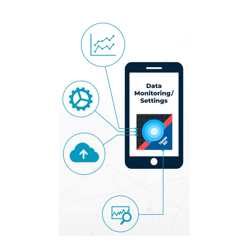 Temperatur datalogger med Bluetooth, professioenl som er IP64 tæt med ekstern føler, T&D TR42