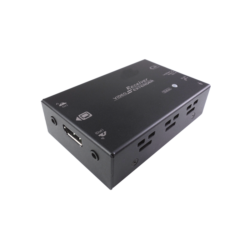 DisplayPort Extender 4K op til 100meter over CAT6a. DP booster over PDS kabel