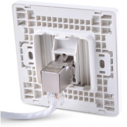 RJ45-kobling vinklet 90 grader hun-til-hun-stik Keystone