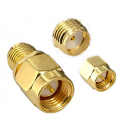 SMA adapter - SMA han og SMA hun