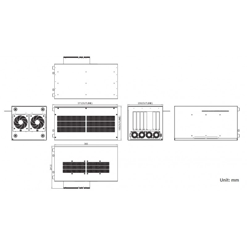 Udvid din industrielle computerkraft med IPC-GEN8/9-GPU-2PCIE udvidelsesboks