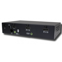 4K HDMI omskifter Scaler med PIP og billede-mix. 2 HDMI ind og 1 HDMI ud. Toslink audio ud