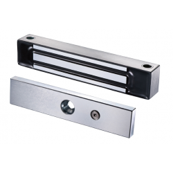 Waterproof electronic door magnet, 12VDC. Stainless steel house. Holding force up to 136 kg